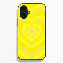Yellow - Colourful Hearts  - Colourful Hearts Phone Case for iPhone 16 Plus