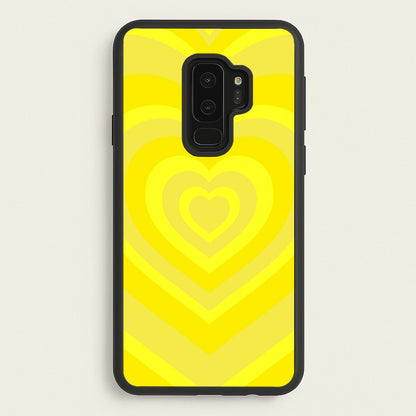 Yellow - Colourful Hearts  - Colourful Hearts Phone Case for Galaxy S9 Plus