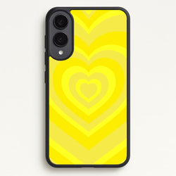 Yellow - Colourful Hearts  - Colourful Hearts Phone Case for Galaxy S25 Edge
