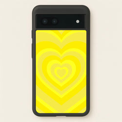 Yellow - Colourful Hearts  - Colourful Hearts Phone Case for Google Pixel 6a