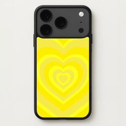 Yellow - Colourful Hearts Phone Case for iPhone 17 Pro Max