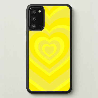 Yellow - Colourful Hearts  - Colourful Hearts Phone Case for Galaxy Note 20