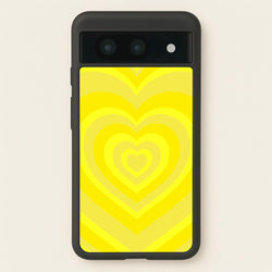 Yellow - Colourful Hearts  - Colourful Hearts Phone Case for Google Pixel 8a