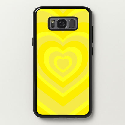 Yellow - Colourful Hearts  - Colourful Hearts Phone Case for Galaxy S8