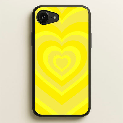 Yellow - Colourful Hearts  - Colourful Hearts Phone Case for iPhone 16e