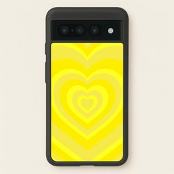 Yellow - Colourful Hearts  - Colourful Hearts Phone Case for Google Pixel 7 Pro