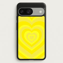 Yellow - Colourful Hearts  - Colourful Hearts Phone Case for Google Pixel 9 / 9 Pro