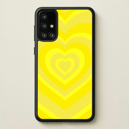 Yellow - Colourful Hearts  - Colourful Hearts Phone Case for Galaxy A71