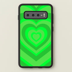 Green - Colourful Hearts  - Colourful Hearts Phone Case for Galaxy S10 Plus