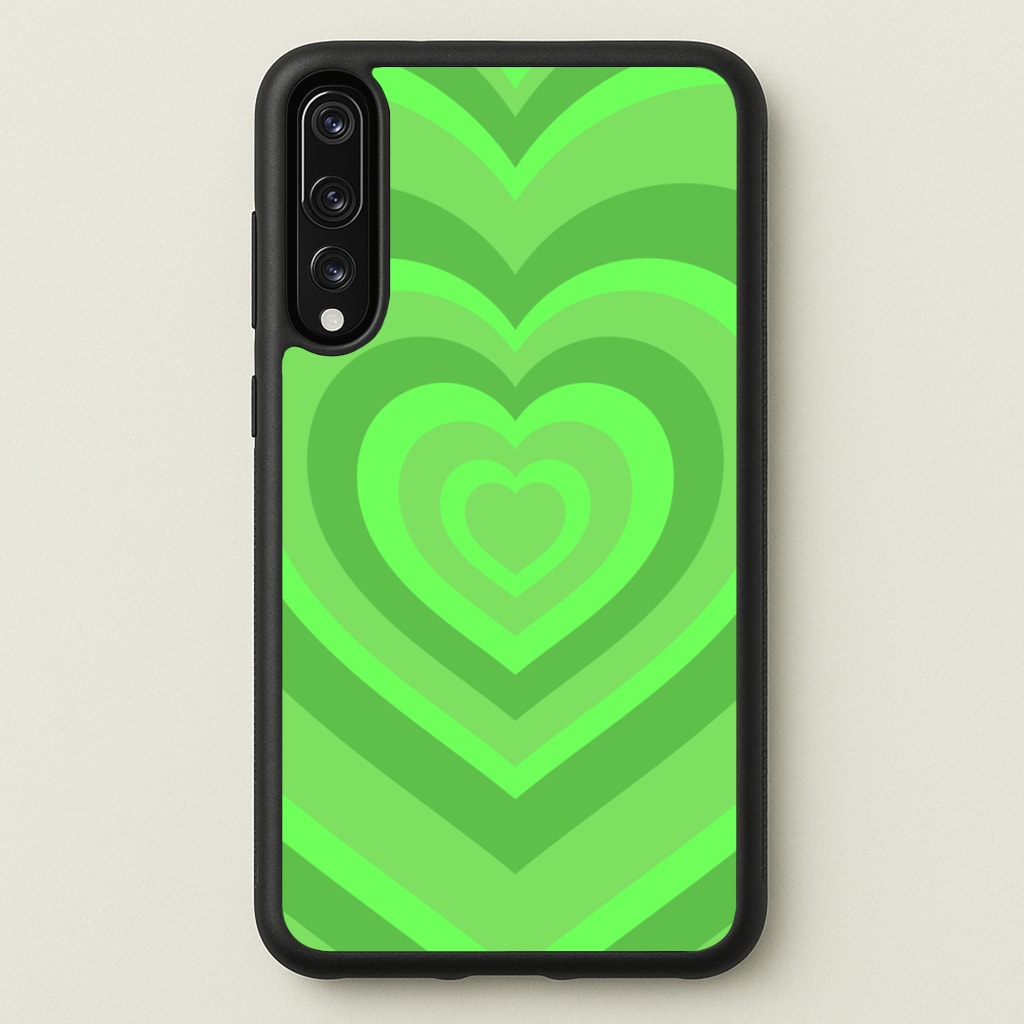 Green - Colourful Hearts  - Colourful Hearts Phone Case for Huawei P20 Pro