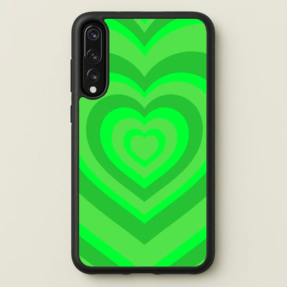 Green - Colourful Hearts  - Colourful Hearts Phone Case for Huawei P20 Pro