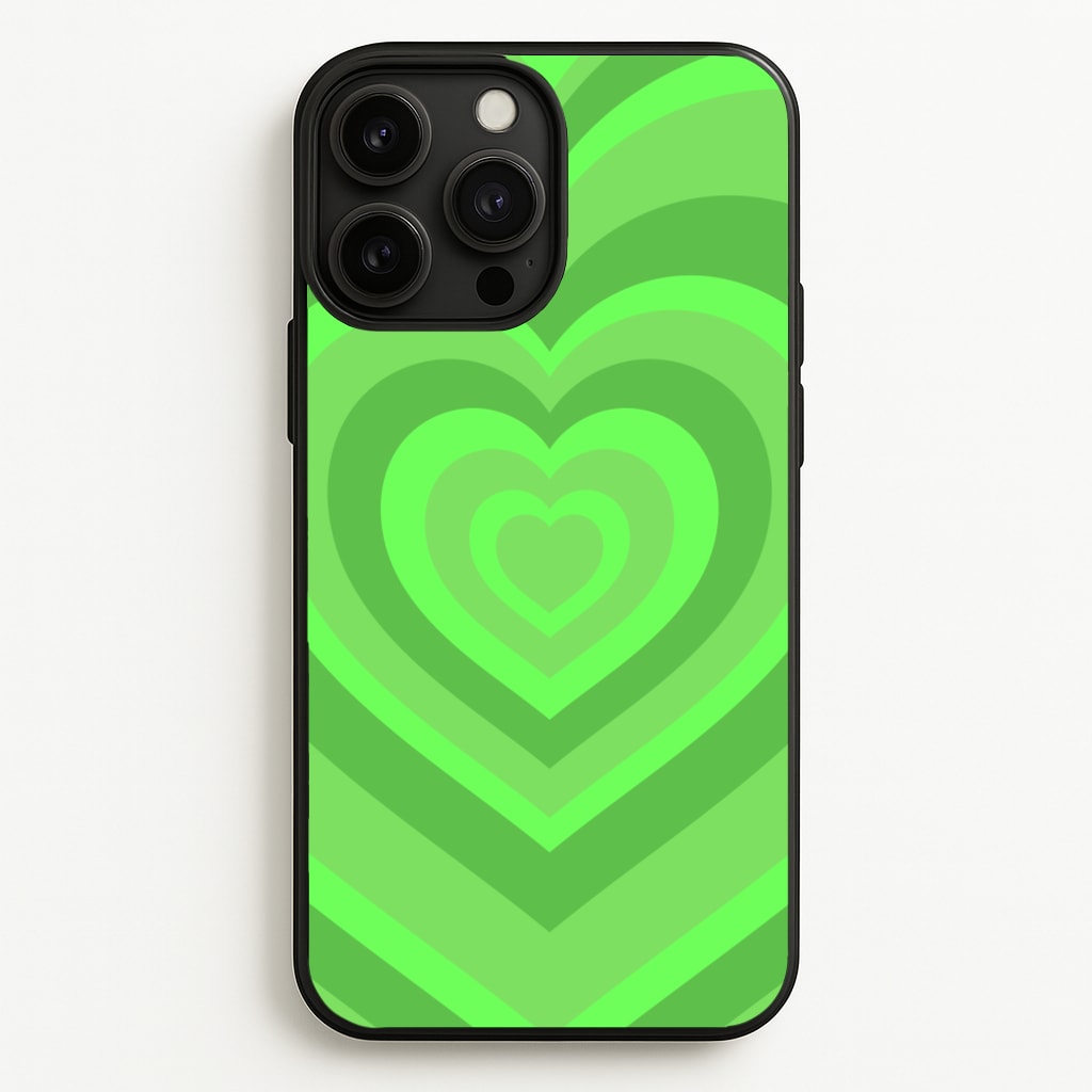 Green - Colourful Hearts  - Colourful Hearts Phone Case for iPhone 13 Pro Max