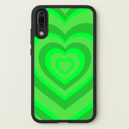 Green - Colourful Hearts  - Colourful Hearts Phone Case for Huawei P20