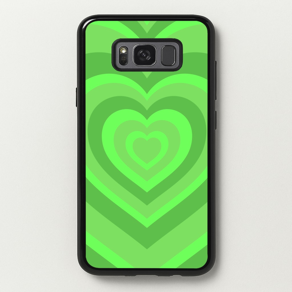 Green - Colourful Hearts  - Colourful Hearts Phone Case for Galaxy S8