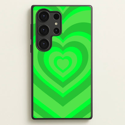 Green - Colourful Hearts  - Colourful Hearts Phone Case for Galaxy S25 Ultra