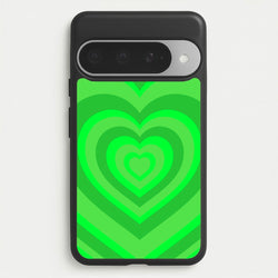 Green - Colourful Hearts Phone Case for Google Pixel 10 Pro XL