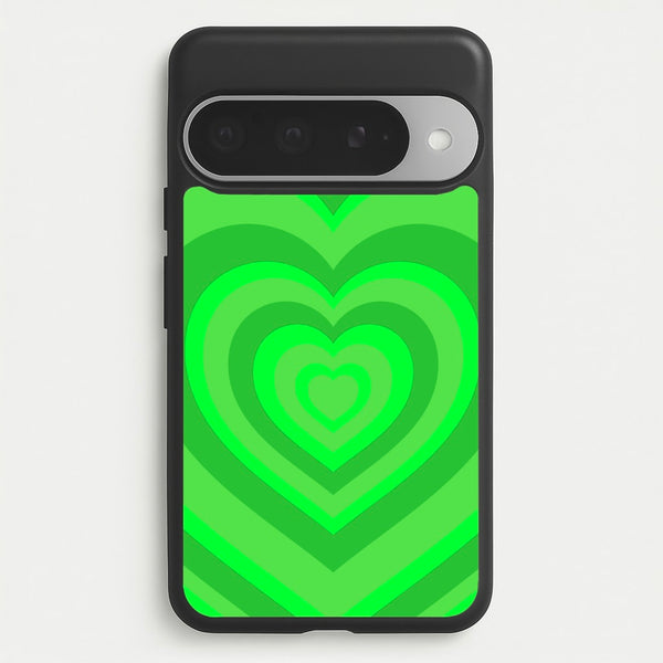 Green - Colourful Hearts Phone Case for Google Pixel 10 Pro XL