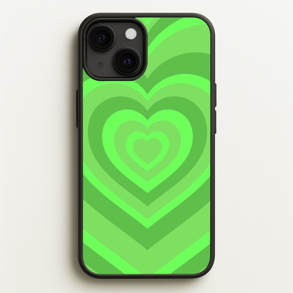 Green - Colourful Hearts  - Colourful Hearts Phone Case for iPhone 13