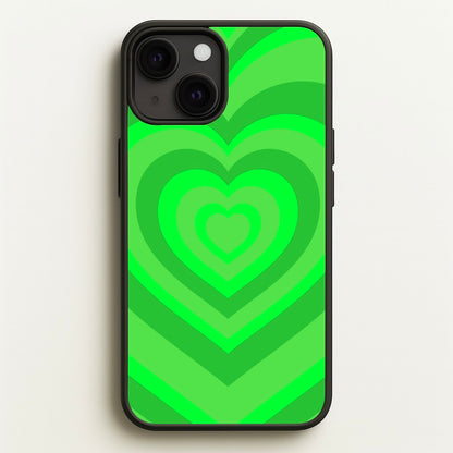 Green - Colourful Hearts  - Colourful Hearts Phone Case for iPhone 13