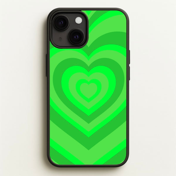 Green - Colourful Hearts  - Colourful Hearts Phone Case for iPhone 13 Mini