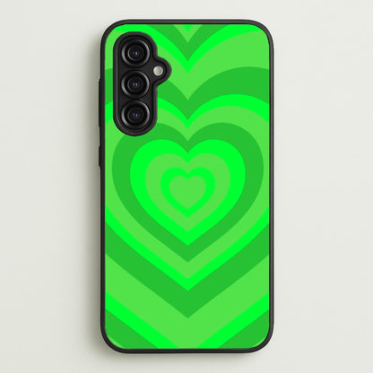 Green - Colourful Hearts  - Colourful Hearts Phone Case for Galaxy A14