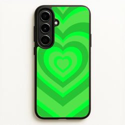 Green - Colourful Hearts  - Colourful Hearts Phone Case for Galaxy A56