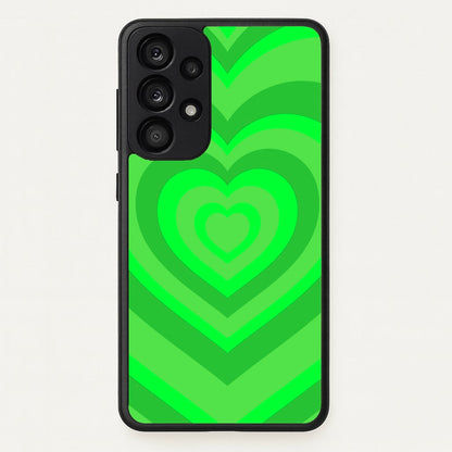 Green - Colourful Hearts  - Colourful Hearts Phone Case for Galaxy A53