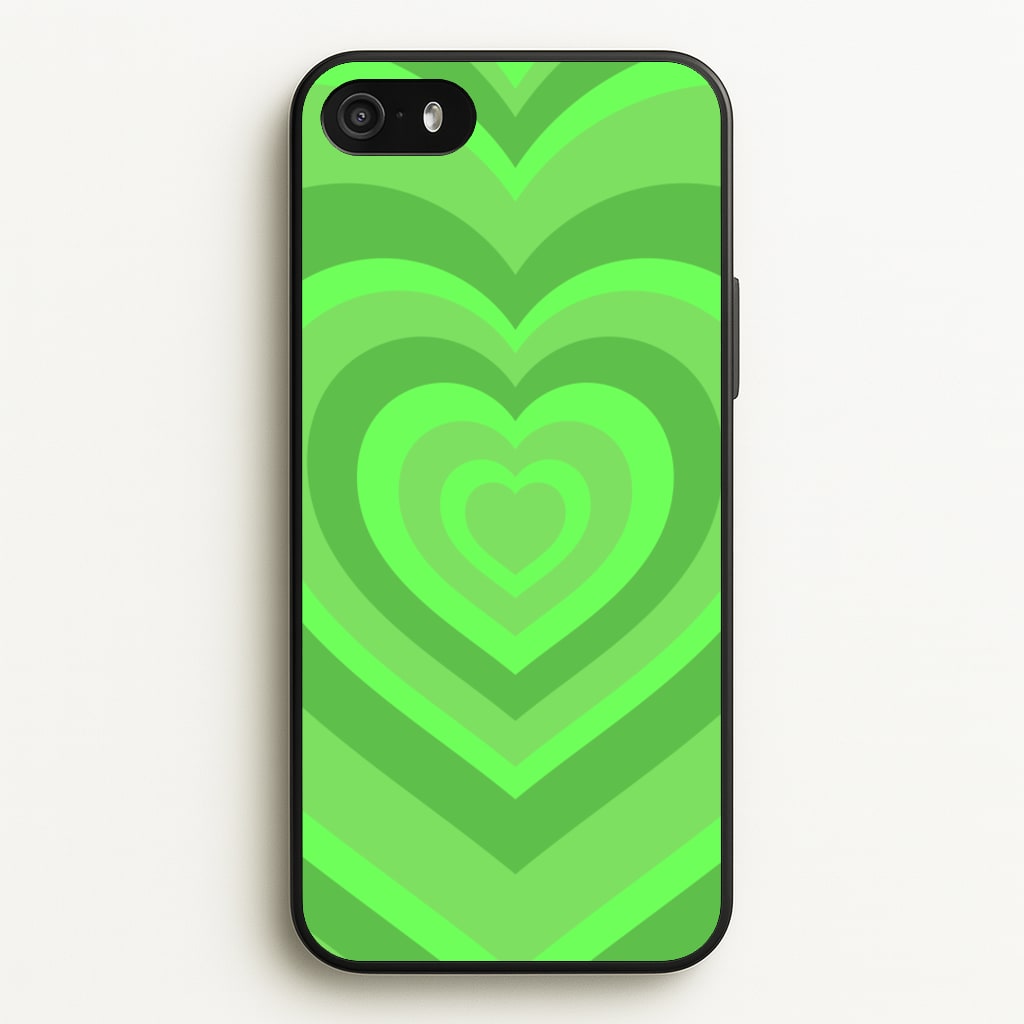 Green - Colourful Hearts  - Colourful Hearts Phone Case for iPhone 5 / 5s / SE 2016