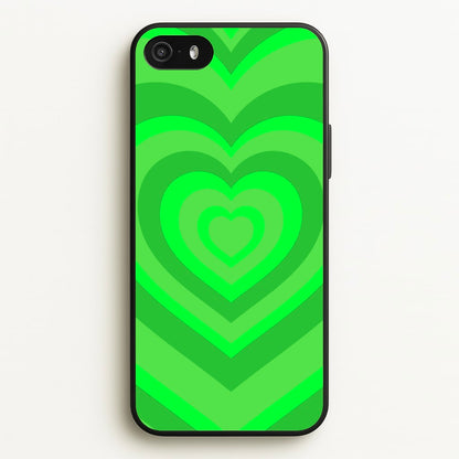 Green - Colourful Hearts  - Colourful Hearts Phone Case for iPhone 5 / 5s / SE 2016