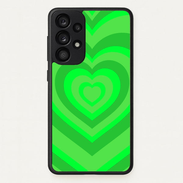 Green - Colourful Hearts  - Colourful Hearts Phone Case for Galaxy A33