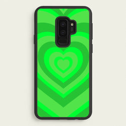 Green - Colourful Hearts  - Colourful Hearts Phone Case for Galaxy S9 Plus