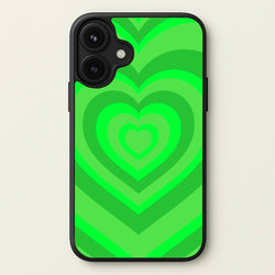 Green - Colourful Hearts Phone Case for iPhone 17