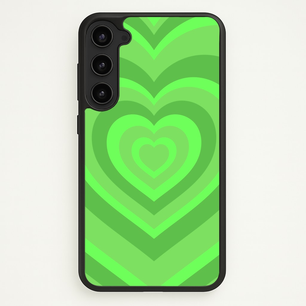 Green - Colourful Hearts  - Colourful Hearts Phone Case for Galaxy S23 Plus