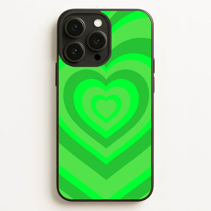 Green - Colourful Hearts  - Colourful Hearts Phone Case for iPhone 12 Pro Max