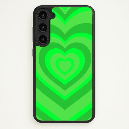 Green - Colourful Hearts  - Colourful Hearts Phone Case for Galaxy S23