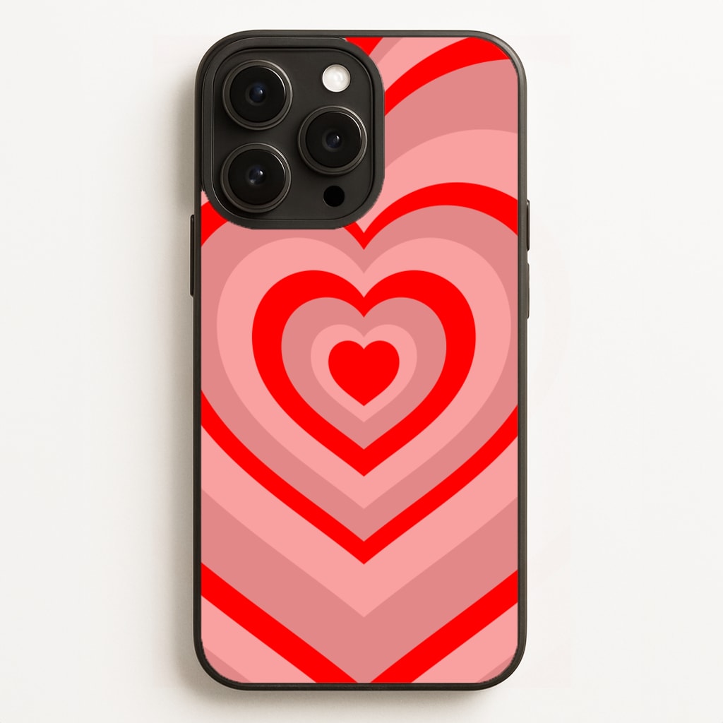 Red - Colourful Hearts Phone Case