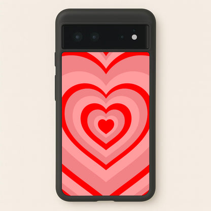 Red - Colourful Hearts  - Colourful Hearts Phone Case for Google Pixel 6