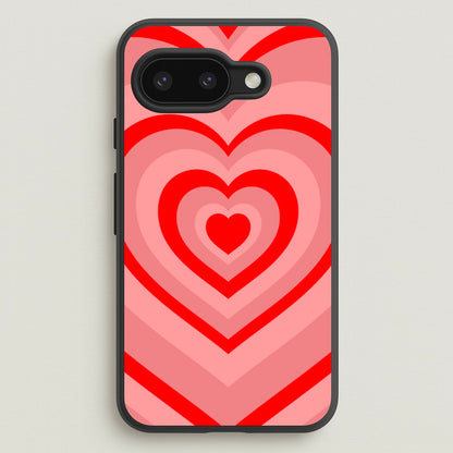 Red - Colourful Hearts  - Colourful Hearts Phone Case for Google Pixel 9a
