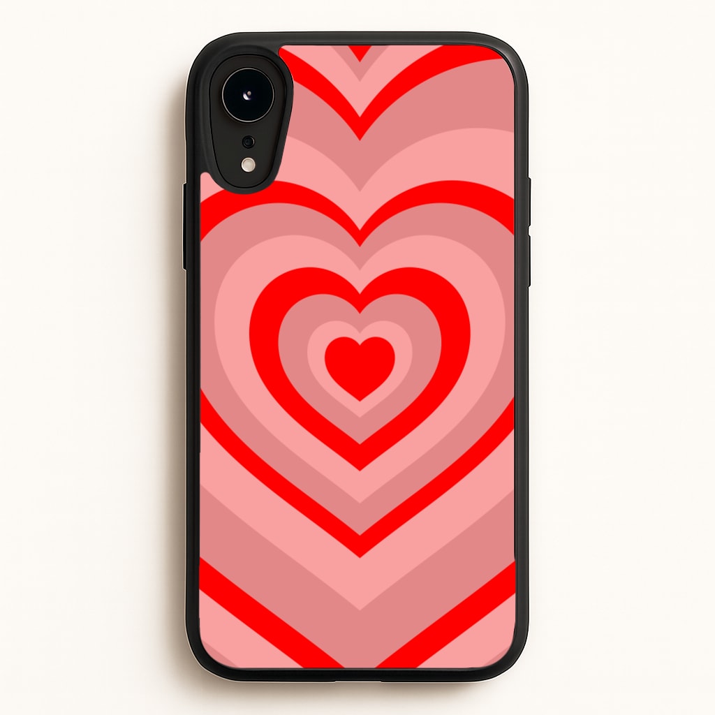 Red - Colourful Hearts  - Colourful Hearts Phone Case for iPhone XR