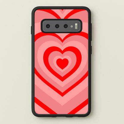 Red - Colourful Hearts  - Colourful Hearts Phone Case for Galaxy S10 Plus