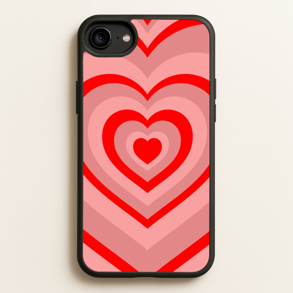Red - Colourful Hearts  - Colourful Hearts Phone Case for iPhone 6 / 7 / 8 / SE