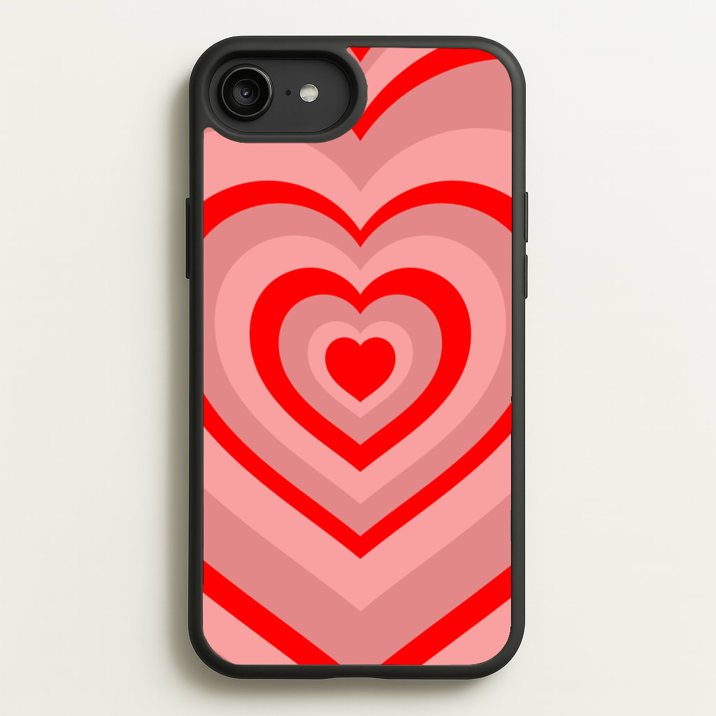 Red - Colourful Hearts  - Colourful Hearts Phone Case for iPhone 6 Plus / 7 Plus / 8 Plus