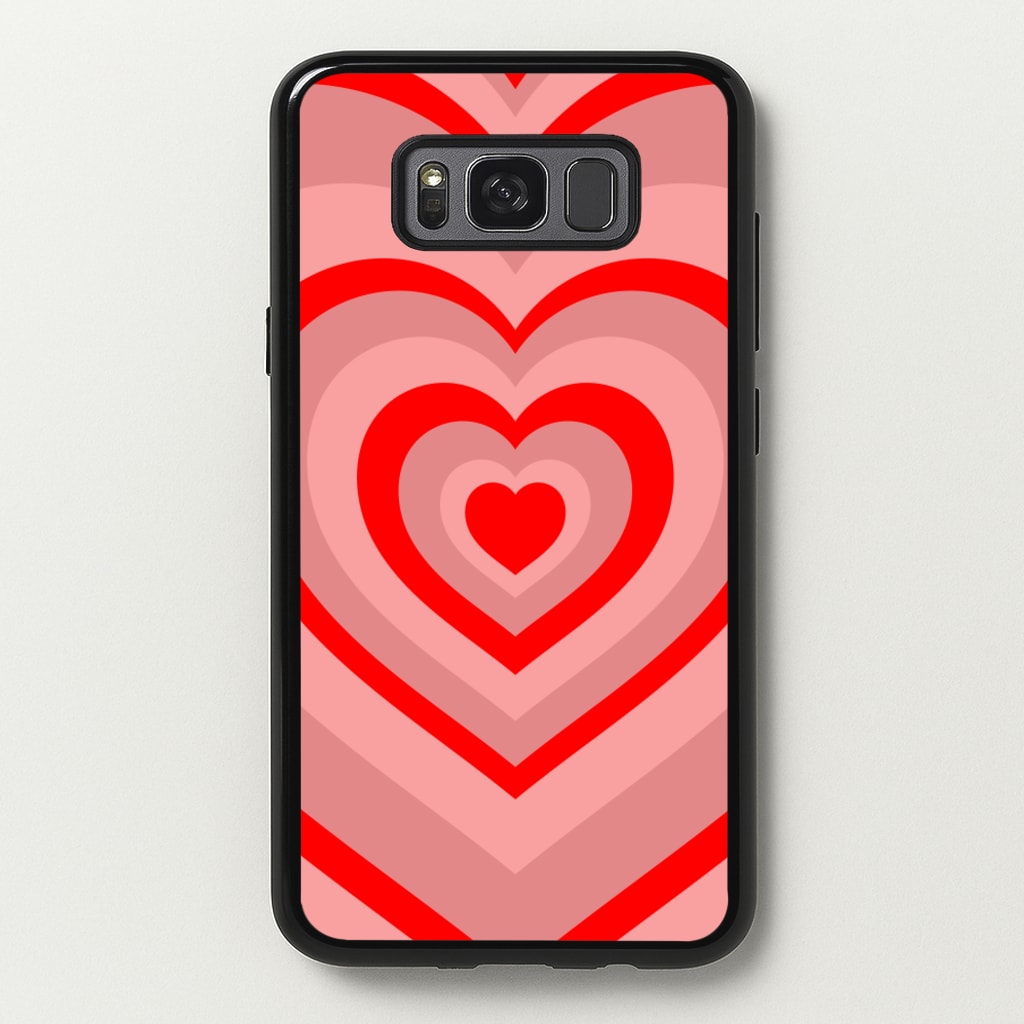 Red - Colourful Hearts  - Colourful Hearts Phone Case for Galaxy S8