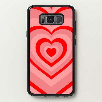 Red - Colourful Hearts  - Colourful Hearts Phone Case for Galaxy S8