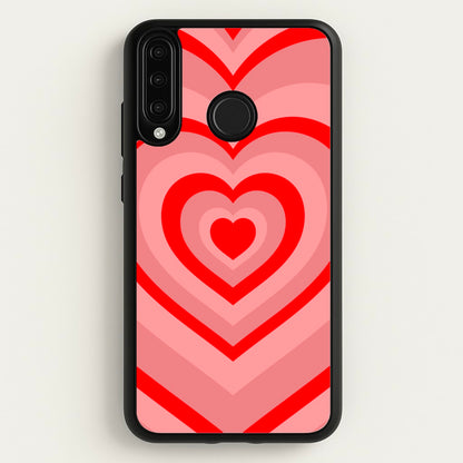 Red - Colourful Hearts  - Colourful Hearts Phone Case for Huawei P30 Lite