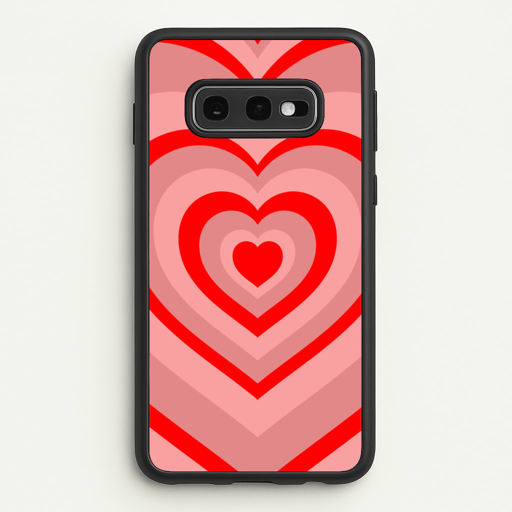 Red - Colourful Hearts  - Colourful Hearts Phone Case for Galaxy S10e