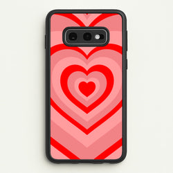 Red - Colourful Hearts  - Colourful Hearts Phone Case for Galaxy S10e