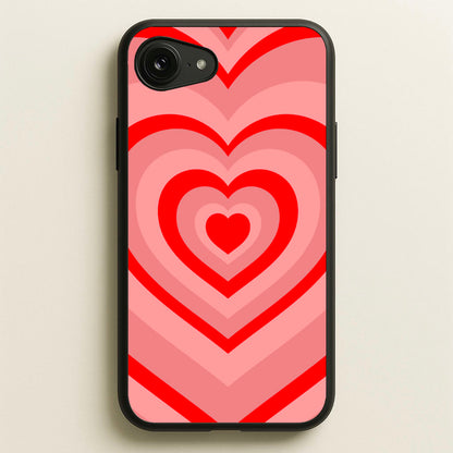 Red - Colourful Hearts  - Colourful Hearts Phone Case for iPhone 16e