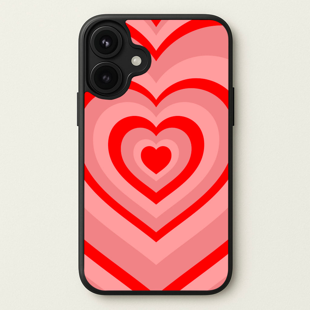 Red - Colourful Hearts Phone Case for iPhone 17