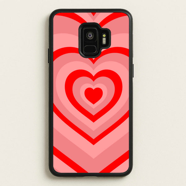 Red - Colourful Hearts  - Colourful Hearts Phone Case for Galaxy S9